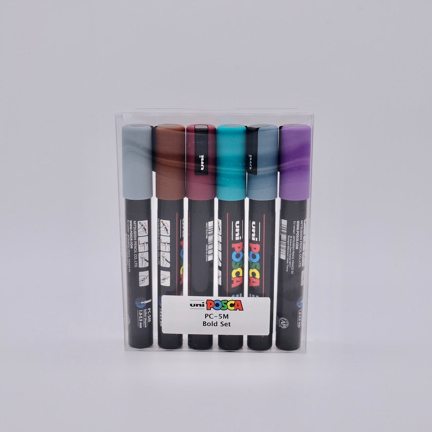 Posca PC-5M Paint Markers — Bold (6-Pack)