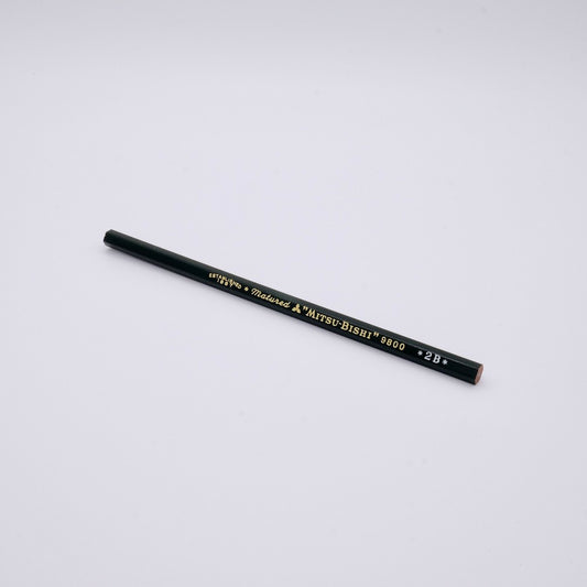 pencil with gold text on a light gray background