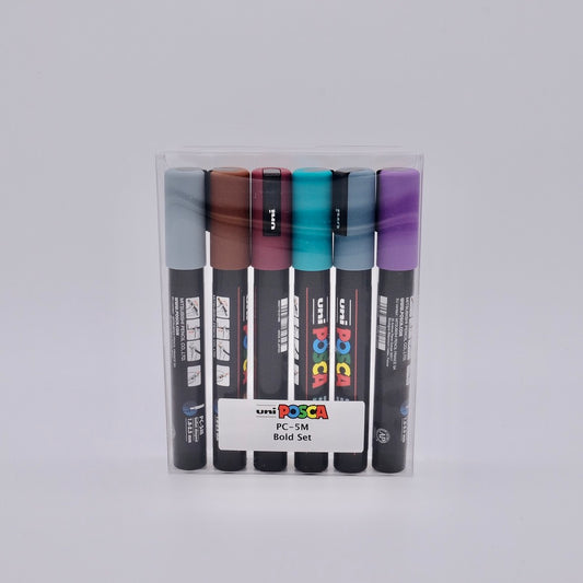 Posca PC-5M Paint Markers — Bold (6-Pack)