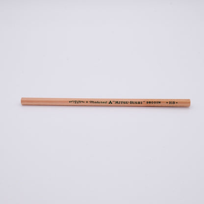 Pencil with Mitsubishi branding on a white background