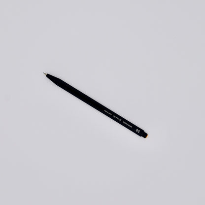 Black mechanical pencil on a white background